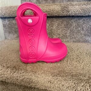 CROCS Kids Fuchsia Boots